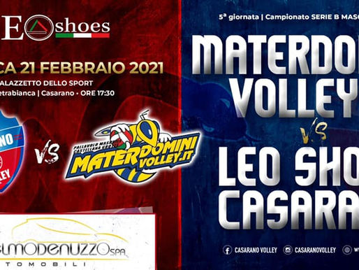 LEO SHOES CASARANO, ARRIVA LA MATERDOMINI CASTELLANA PER UNA SFIDA AFFASCINANTE