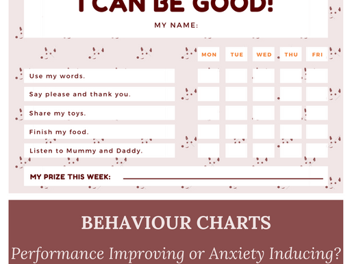 Behaviour Charts - Behaviour Improving or Anxiety Inducing?