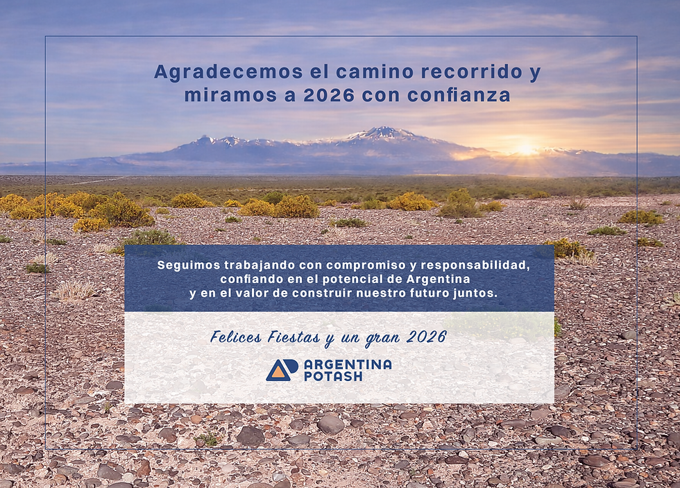 Mensaje de Fin de Año de Argentina Potash