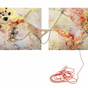 A través. 2009. Técnica mixta sobre canvas. 100x226x350 cm.jpeg