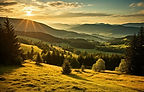 30206659-ai-genere-le-coucher-du-soleil-ou-lever-du-soleil-scene-paysage-montagne-vue-dans