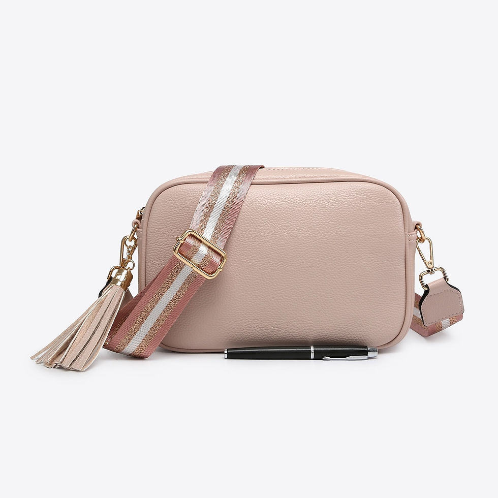 Thumbnail: The ZIGGY Crossbody Bag with Matching Strap Pale Colours