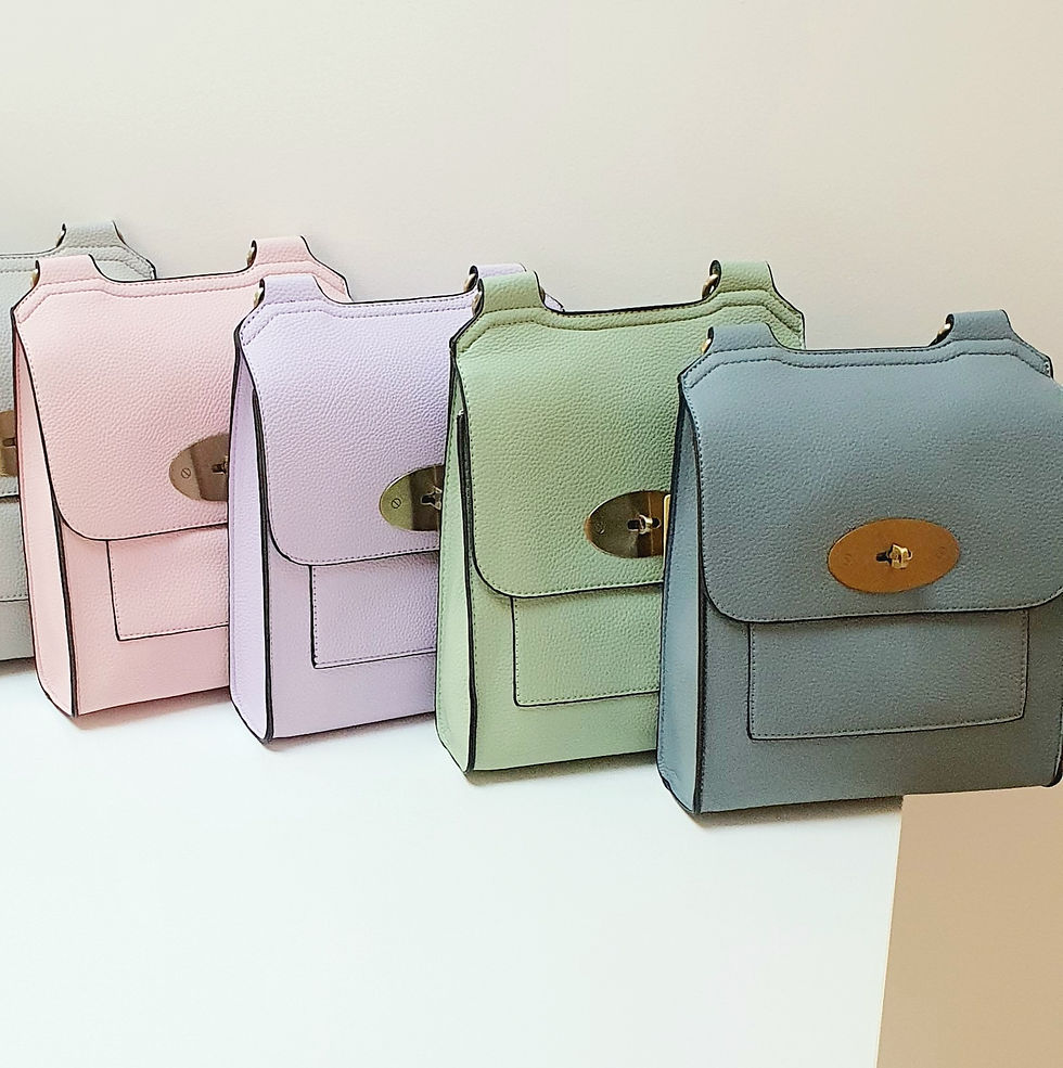 Thumbnail: The WINDSOR Vegan Crossbody Bag PALE COLOURS
