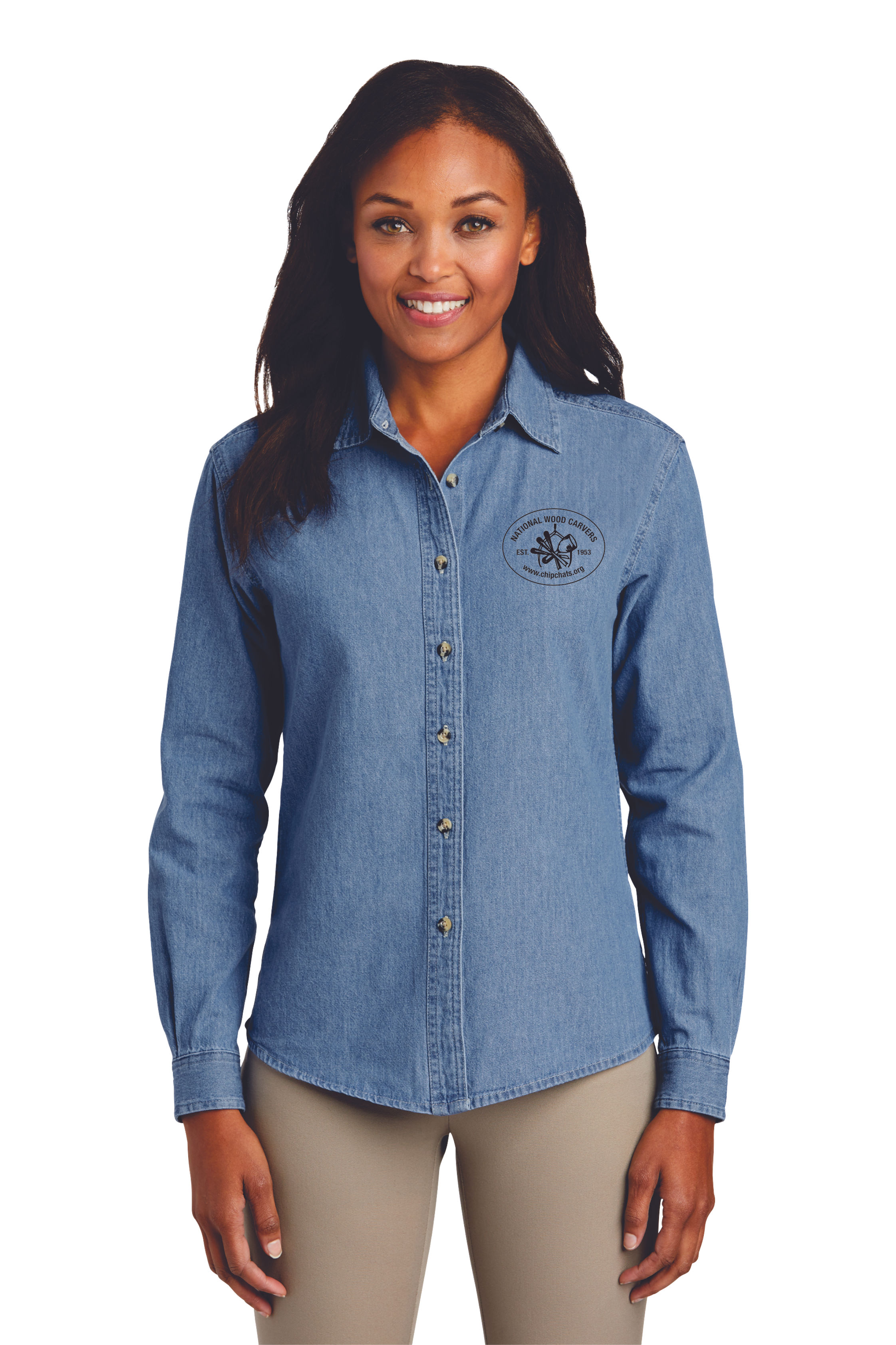 NWCA "Chip Chats" Women's Denim Shirt