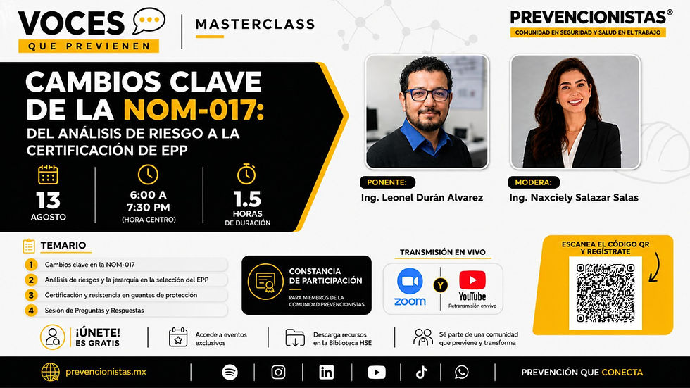 Cambios clave de la NOM-017: Del análisis de riesgo a la certificación de EPP