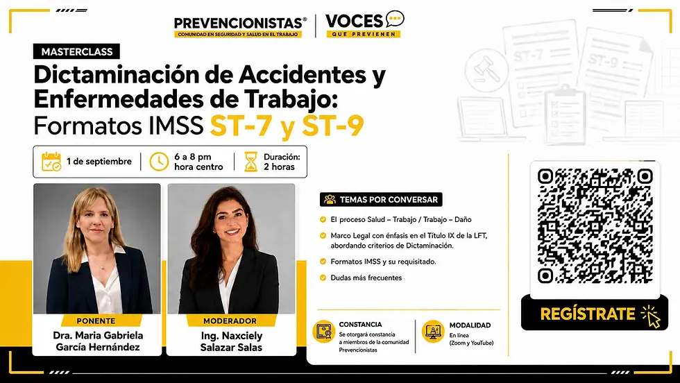 Dictaminación de Accidentes y Enfermedades de Trabajo: Formatos IMSS ST-7 y ST-9