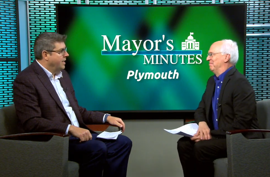 Deputy Mayor with local news anchor