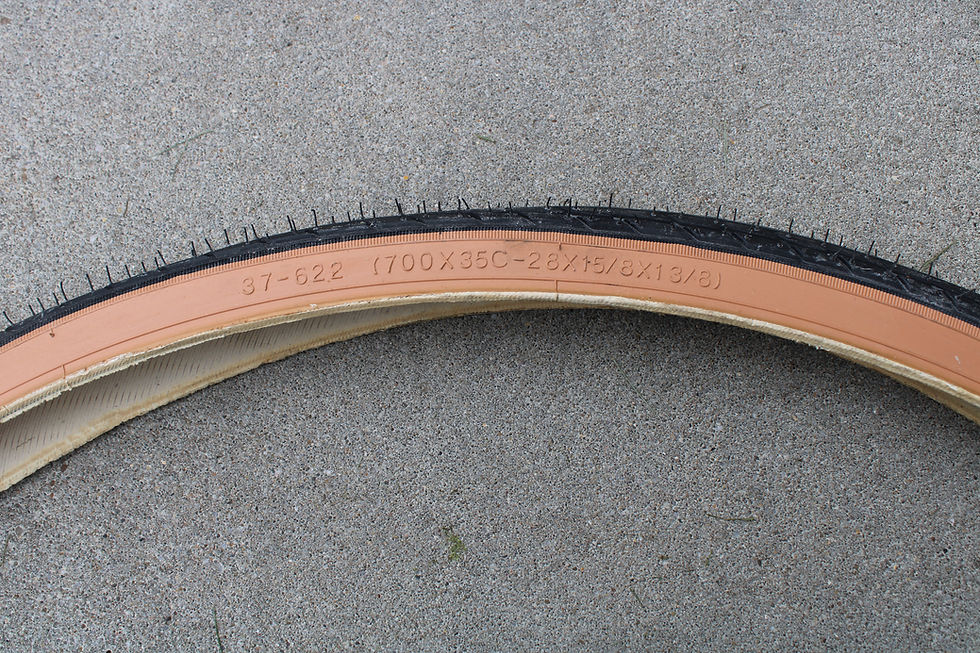 Thumbnail: PAIR (700x35C-28x15/8x133/8) 37-622 GOLDEN BOY TIRES