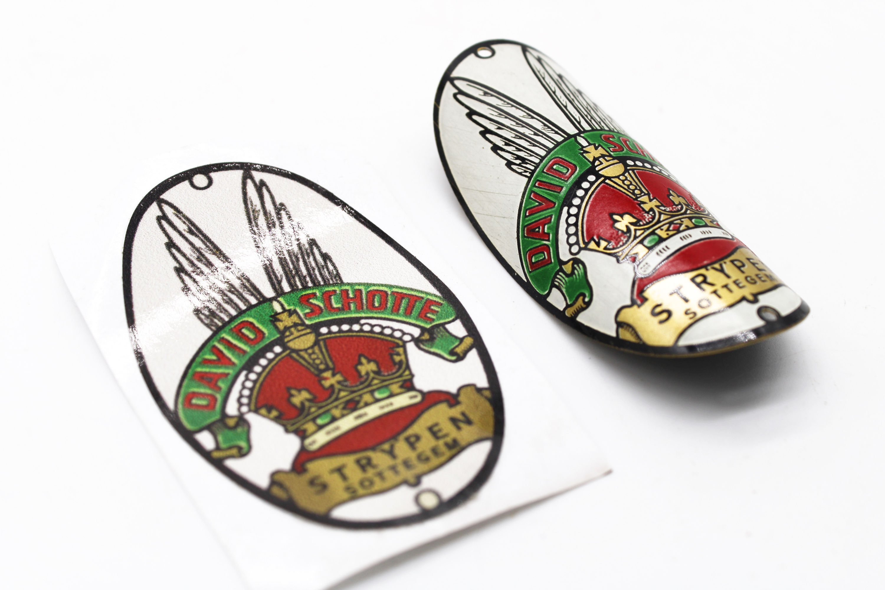 STICKER AND HEAD BADGE SET DAVID SCHOTTE