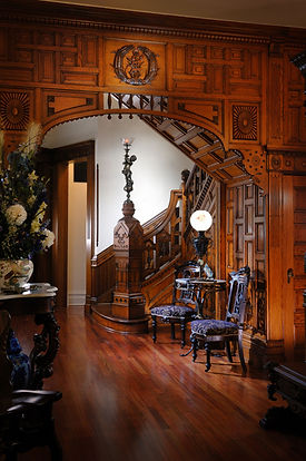 Front Hall of Queen Anne Mansion