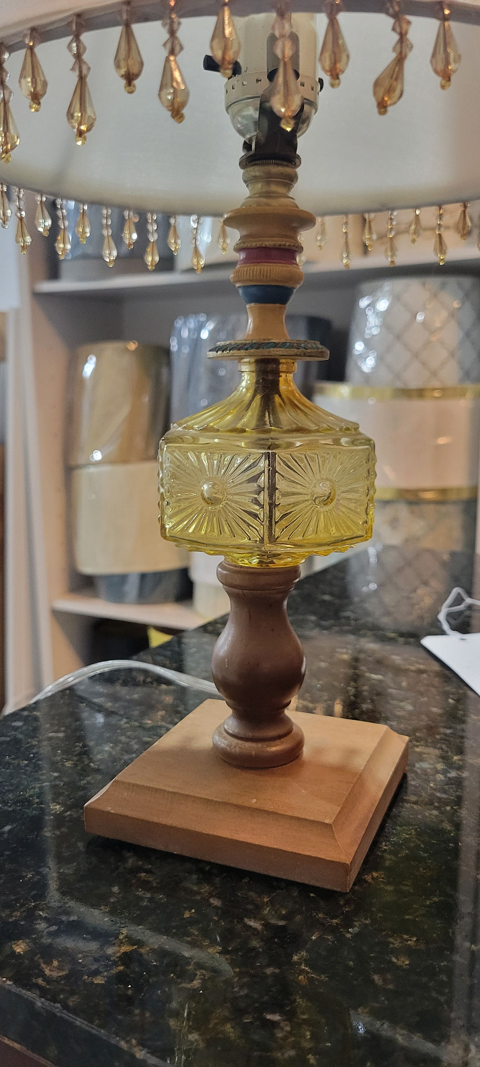 shade $40
finial $20
body $100
total $160