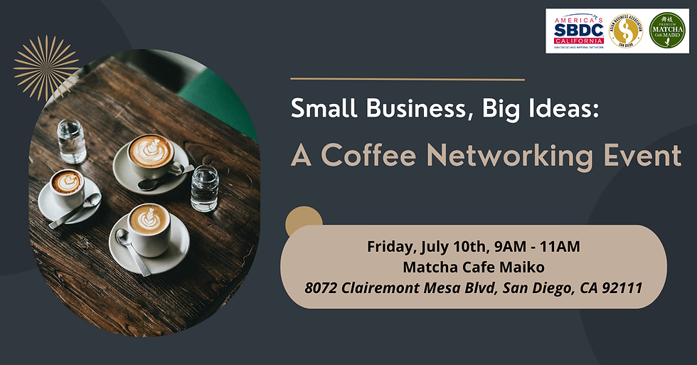 Small Business, Big Ideas: A Coffee Networking Event