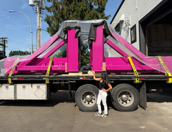 Large scale assembly from high grade steel on a cnc machine 