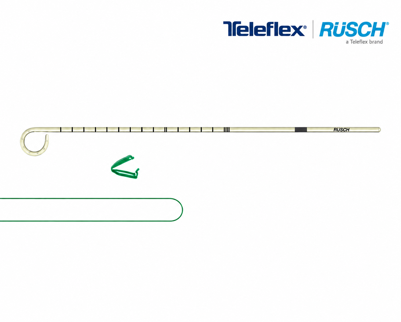 Stent ureteral Teleflex, vârf tip Mono-J deschis, Ch.7, radioopac, lungime 90 cm