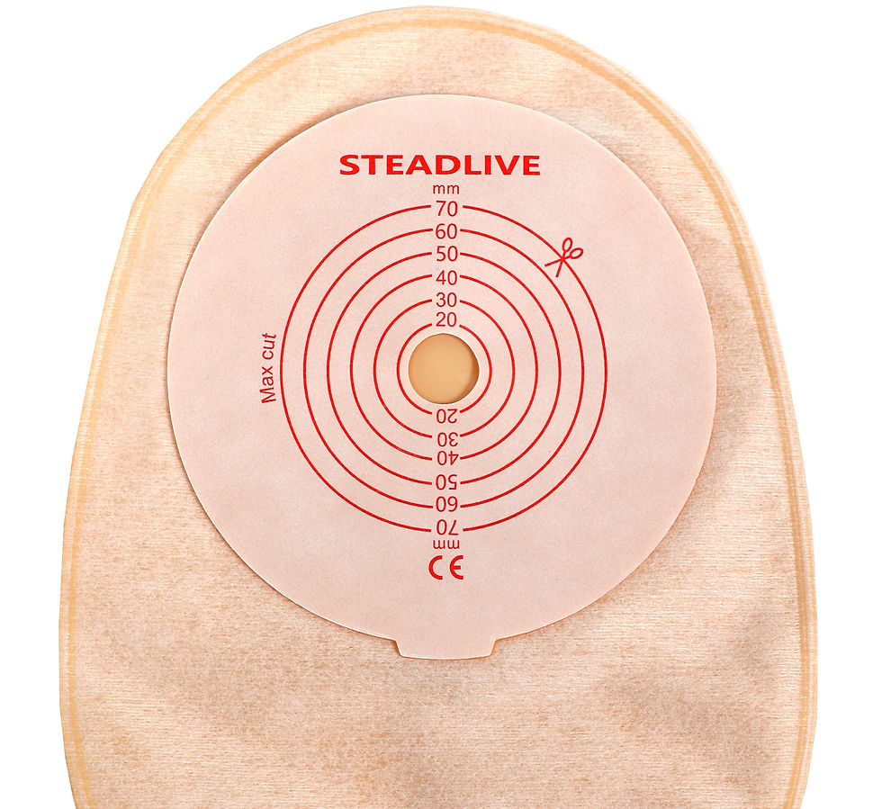 Miniatură: Steadlive Set 10 pungi colostomie/ileostomie 10-70mm, evacuare, Velcro si filtru