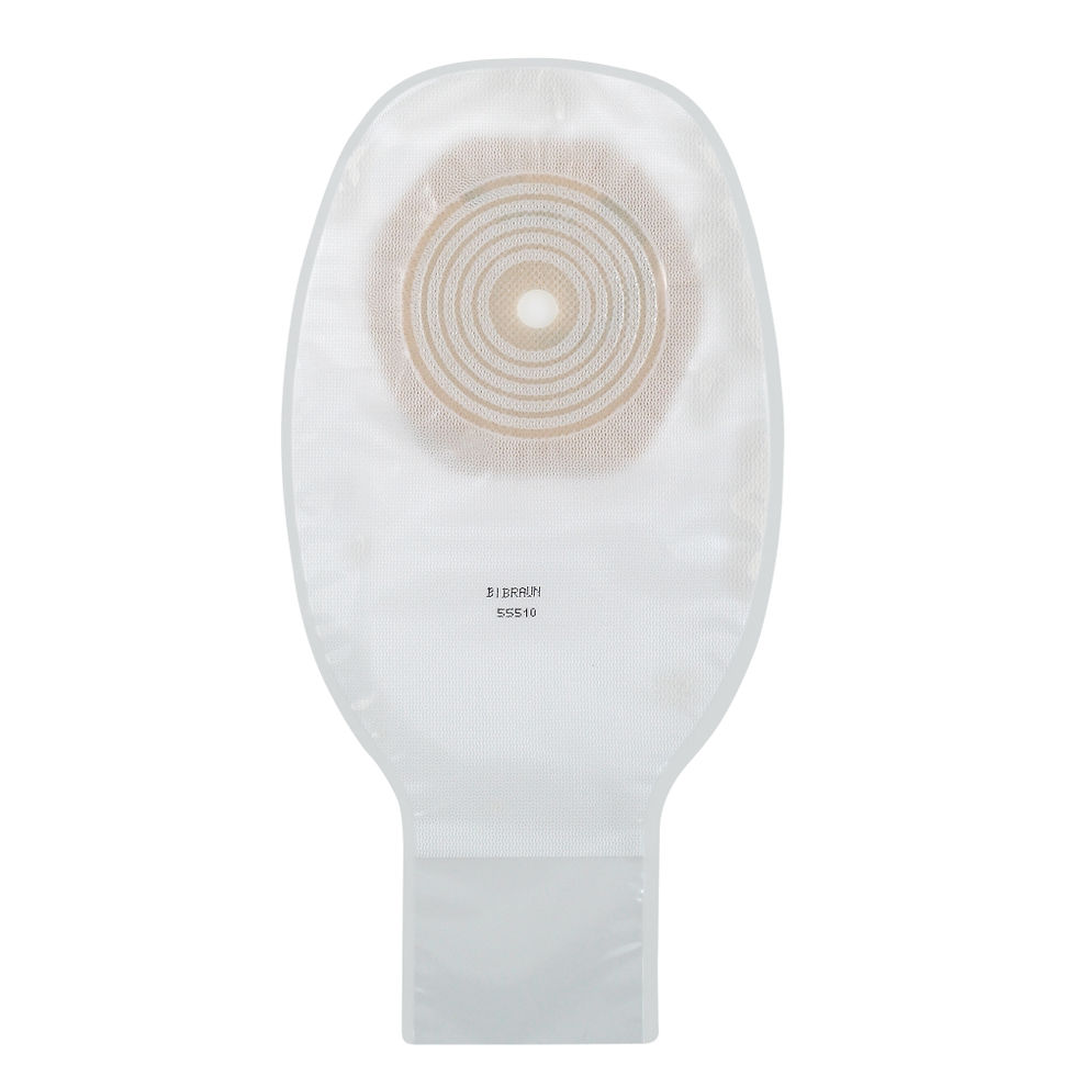 Miniatură: B-Braun Set 5 pungi colostomie/ileostomie Proxima BORDER 10-70mm, transparente