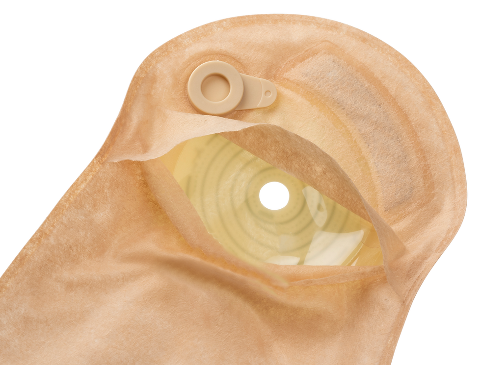 Miniatură: Pungă colostomie/ileostomie ZenSiv 15–80 mm cu evacuare, Velcro, filtru și dop