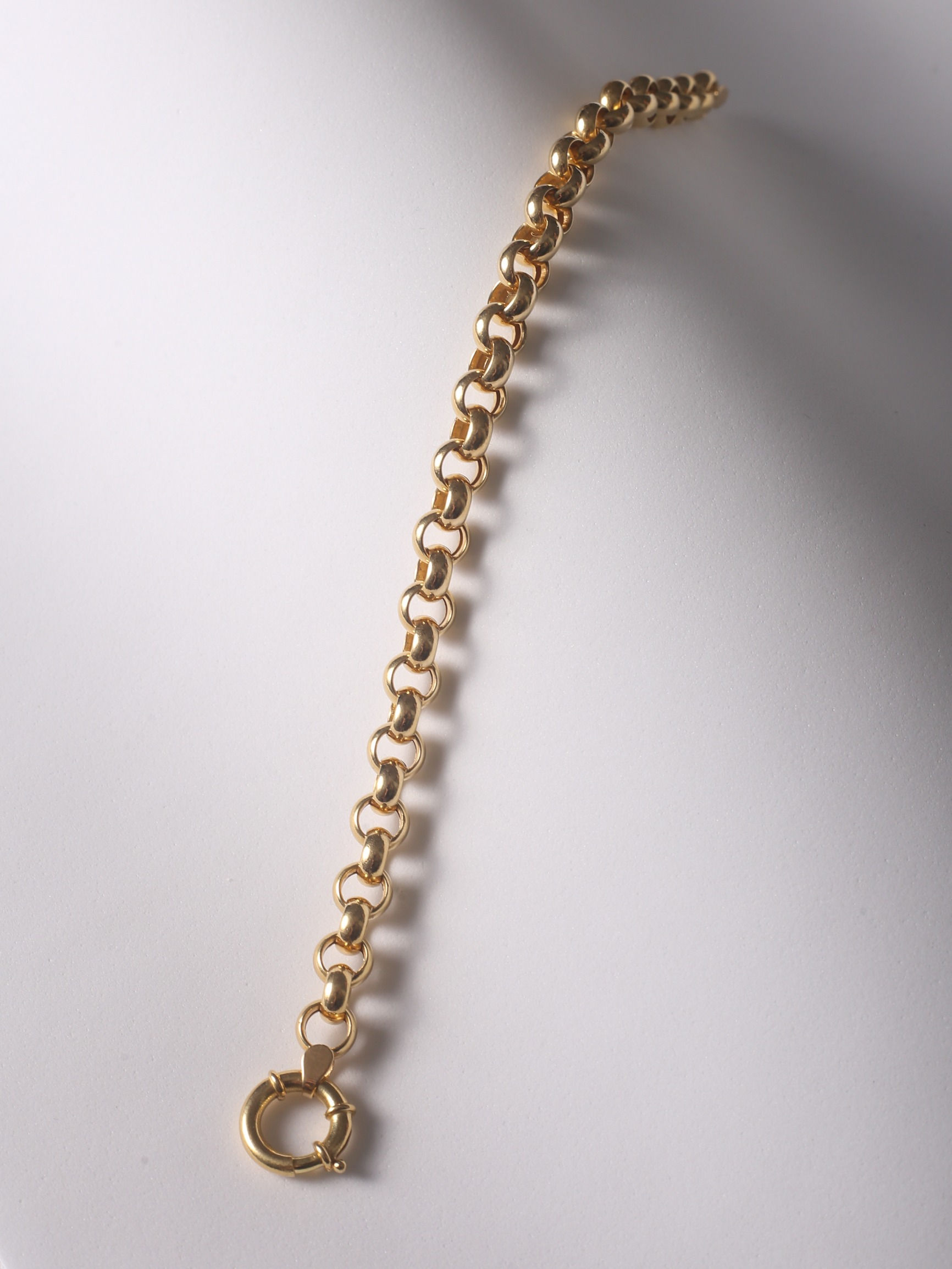 Pulseira Portuguesa Ouro Amarelo 20 cm