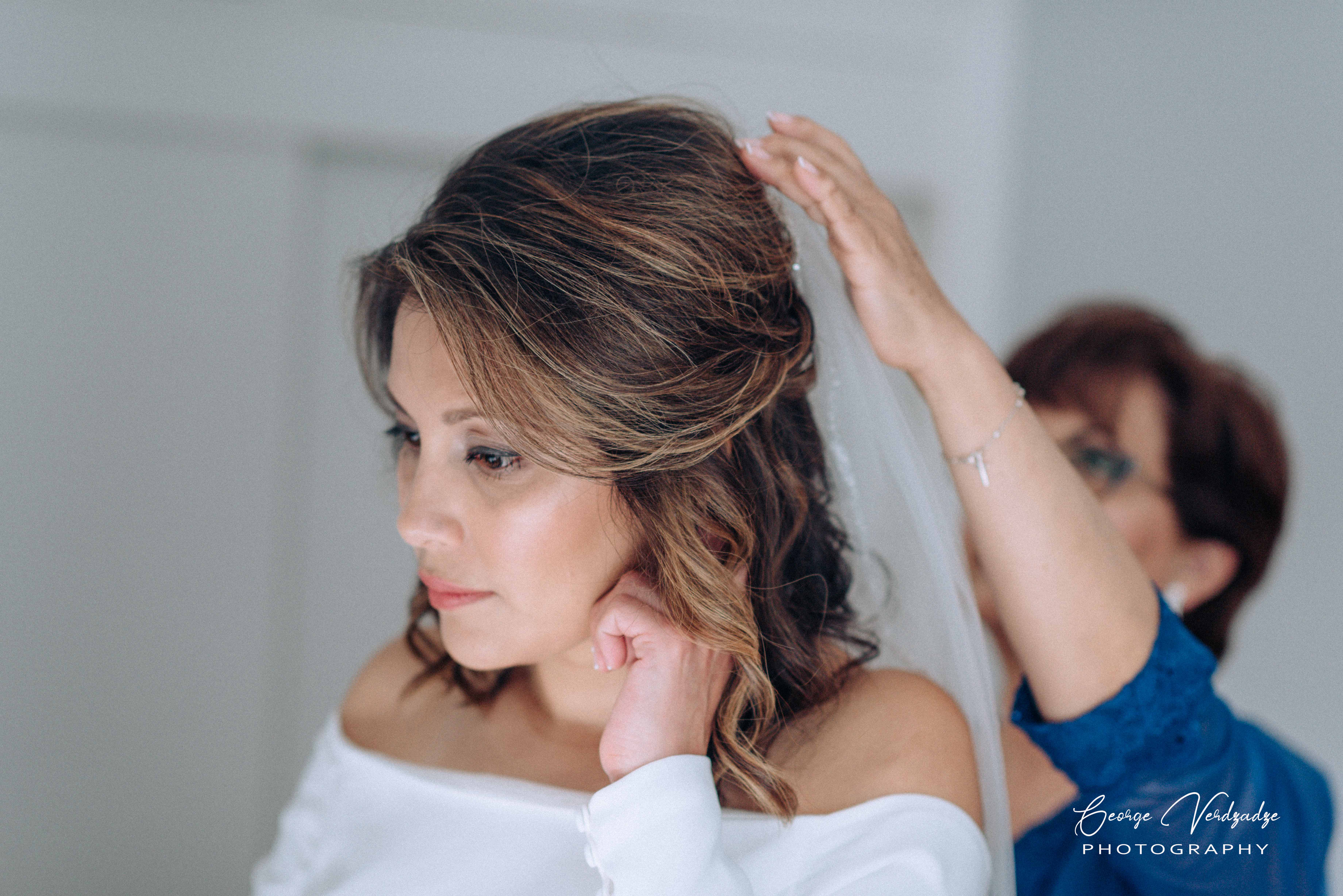 At home wedding photography