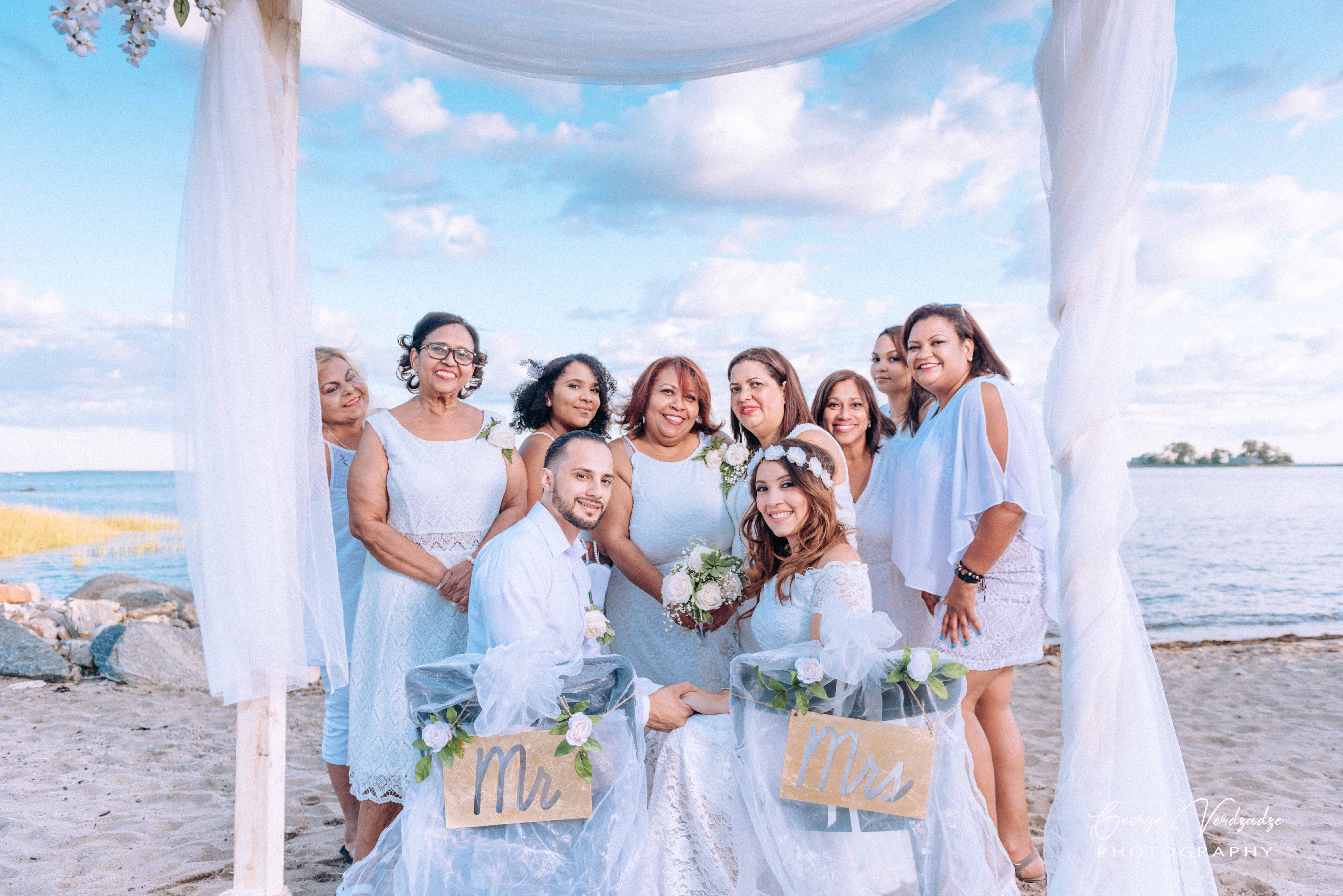 Wedding photography at Cove Beach