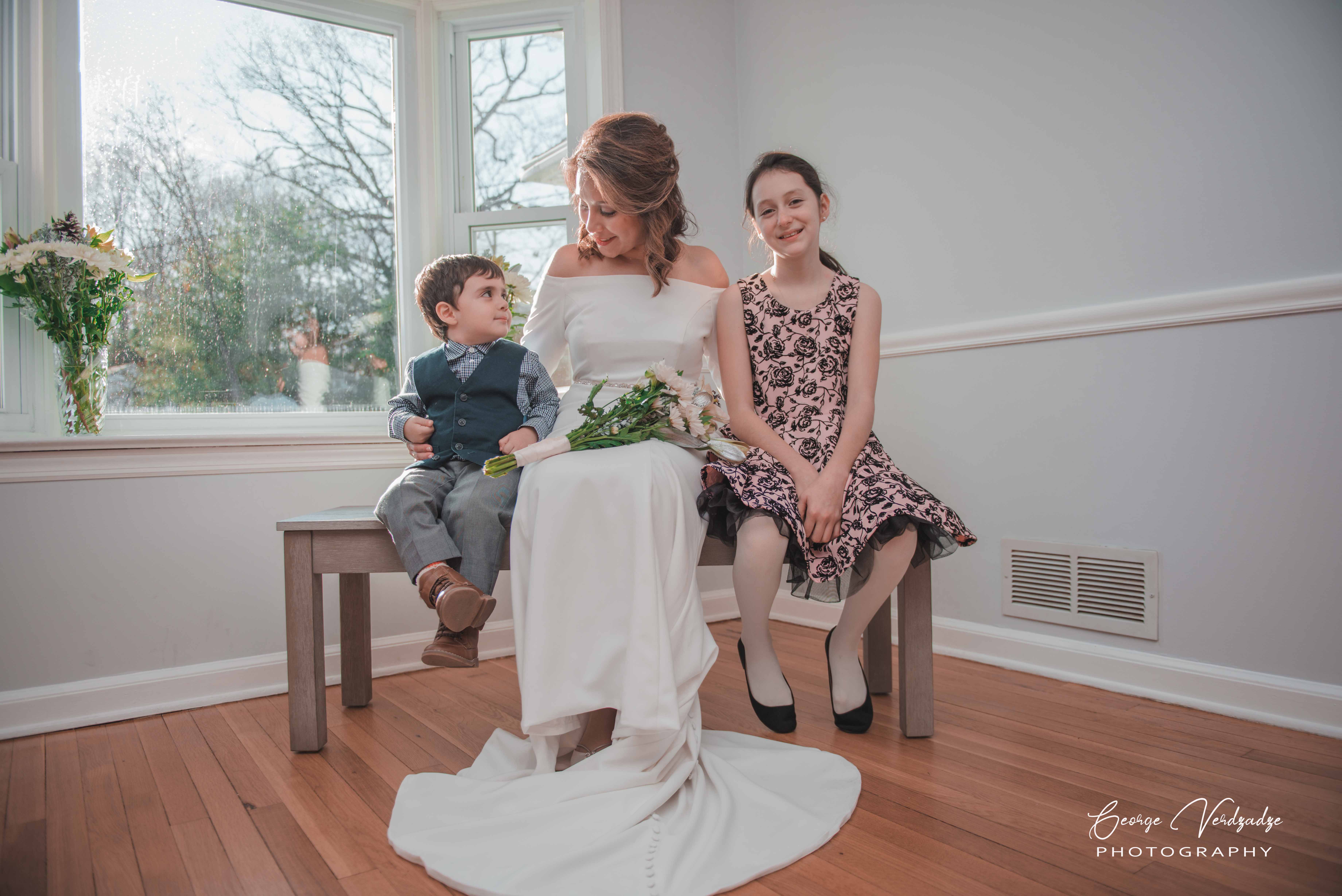 At home wedding photography