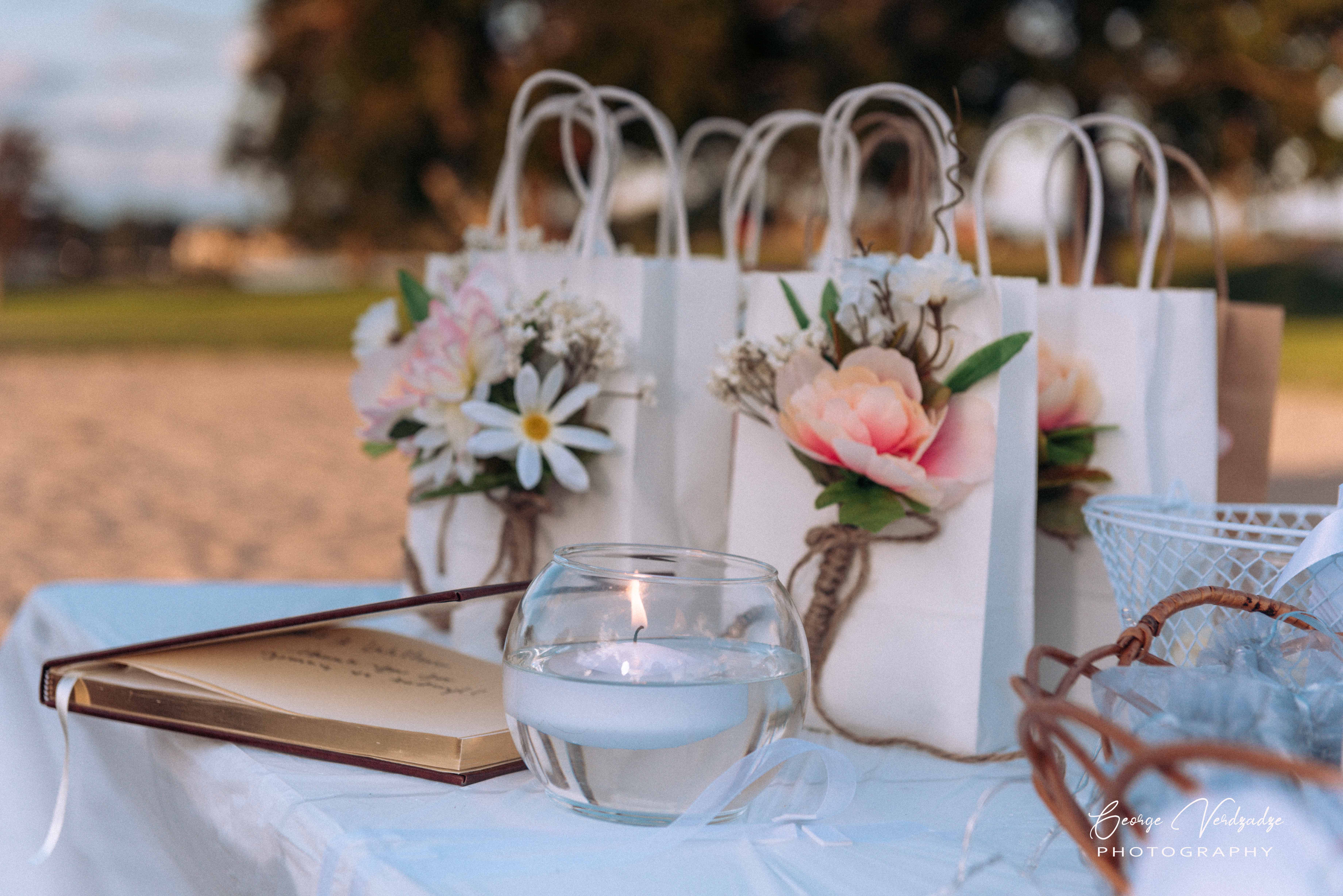 Wedding photography at Cove Beach