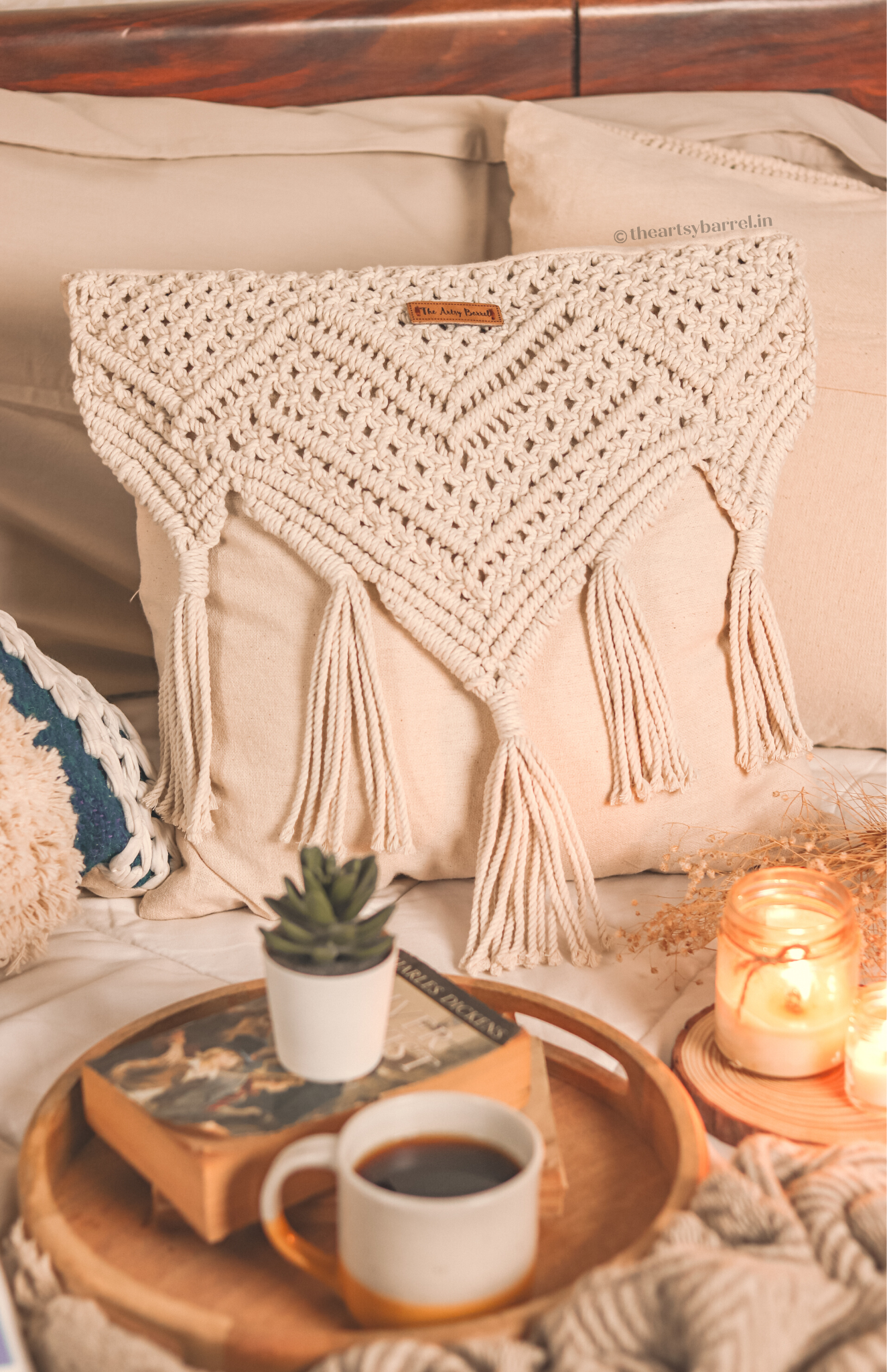 Bohemian Wave Cushion Cover