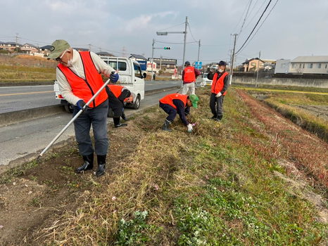 2021.12.12　コスモスの片付け&河川内整備