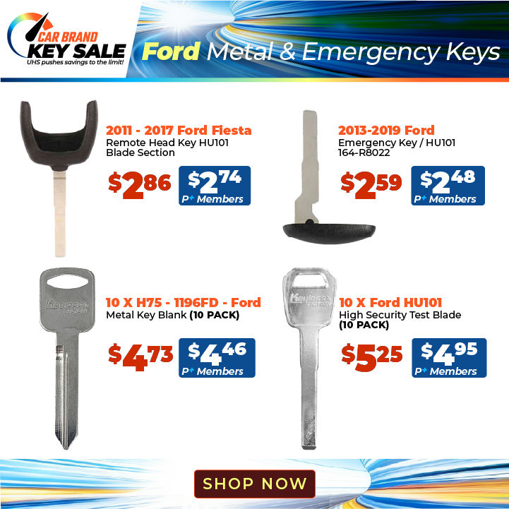 ford metal emergency keys thurs pm-100