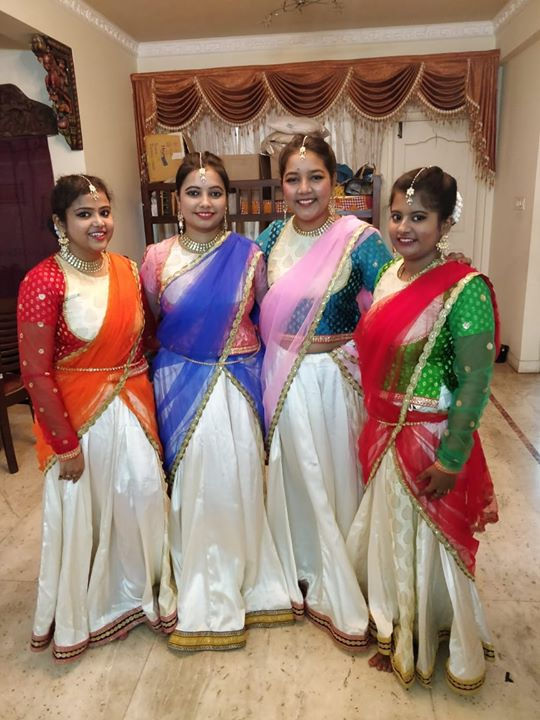 My Sanjog girls are ready for today's pr