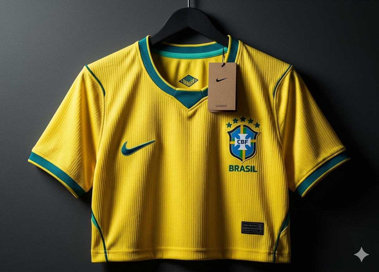 Cropped Seleção Brasileira 2026 - Copa do Mundo 2026