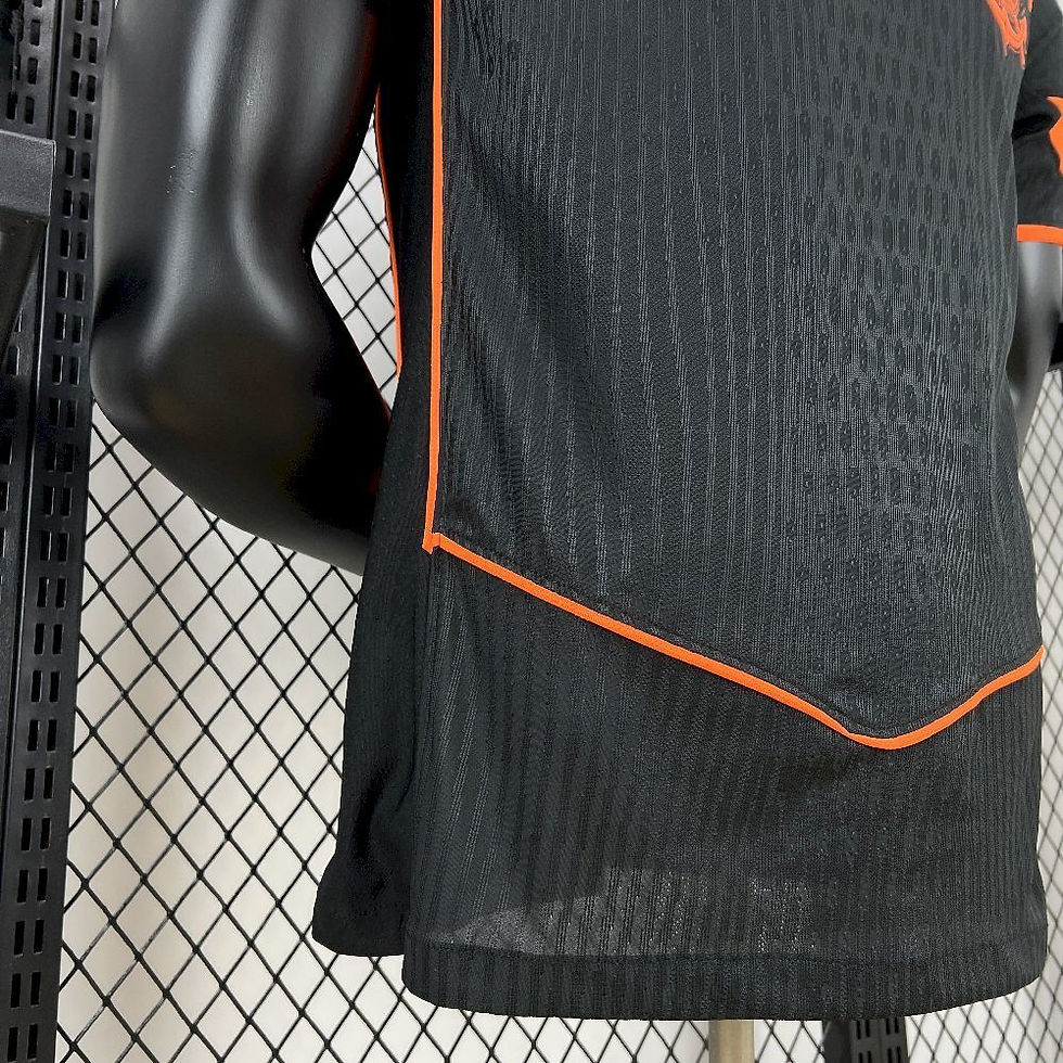 Miniatura: Camisa Corinthians III 25/26 s/n Jogador Nike Total 90 Masculina - Preto+Laranja