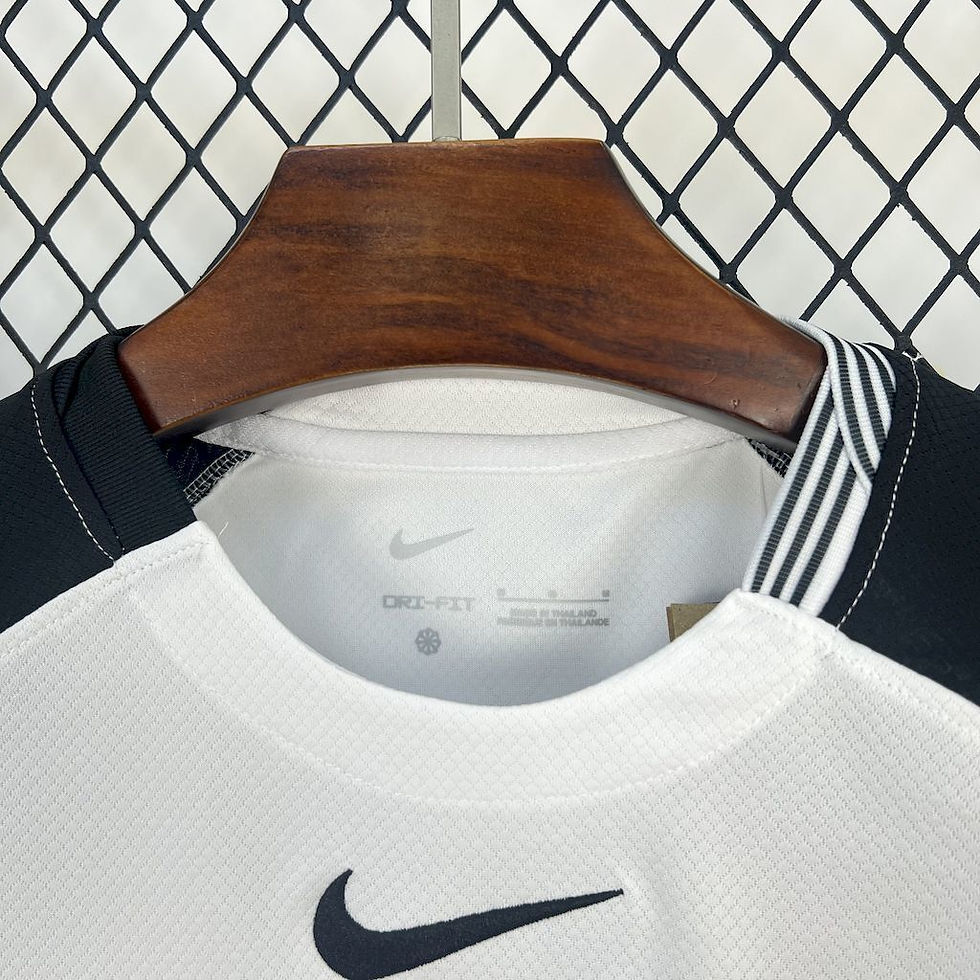 Miniatura: Camisa Corinthians I 25/26 s/n Torcedor Nike Masculina - Branco+Preto