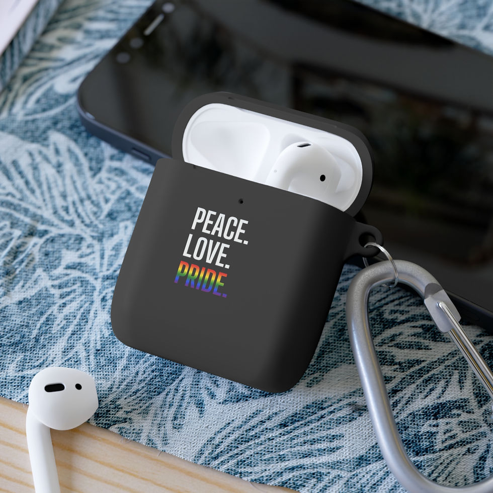 Thumbnail: LOVE.PEACE.PRIDE. Stylish AirPods Case Cover