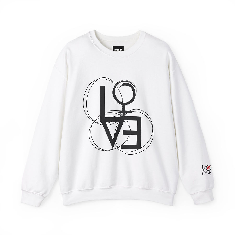 'GOIN IN CIRCLES' (FEMALE) WHITE Sweatshirt (UNISEX)