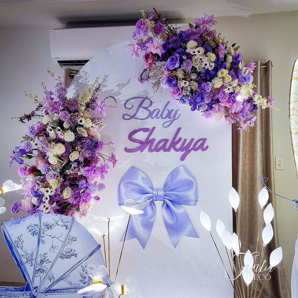 Thumbnail: Purple Blossom Baby Shower