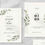 Thumbnail: Watercolor Leaf Wedding Invitation