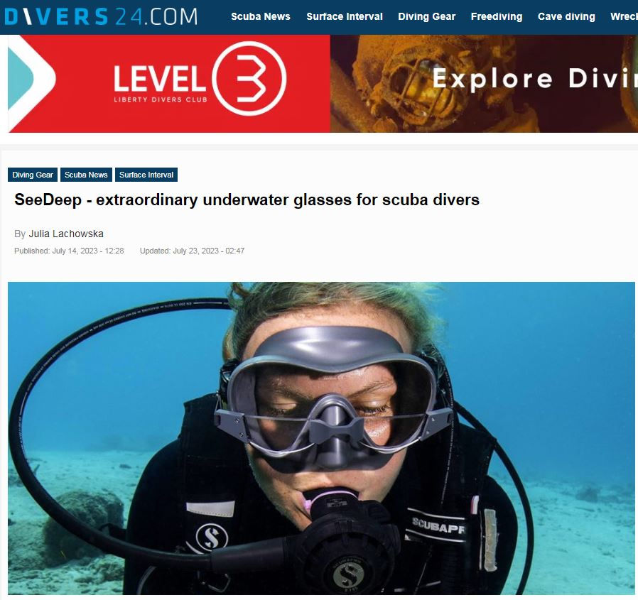 SeeDeep Reading Glasses Got Featured in Divers24