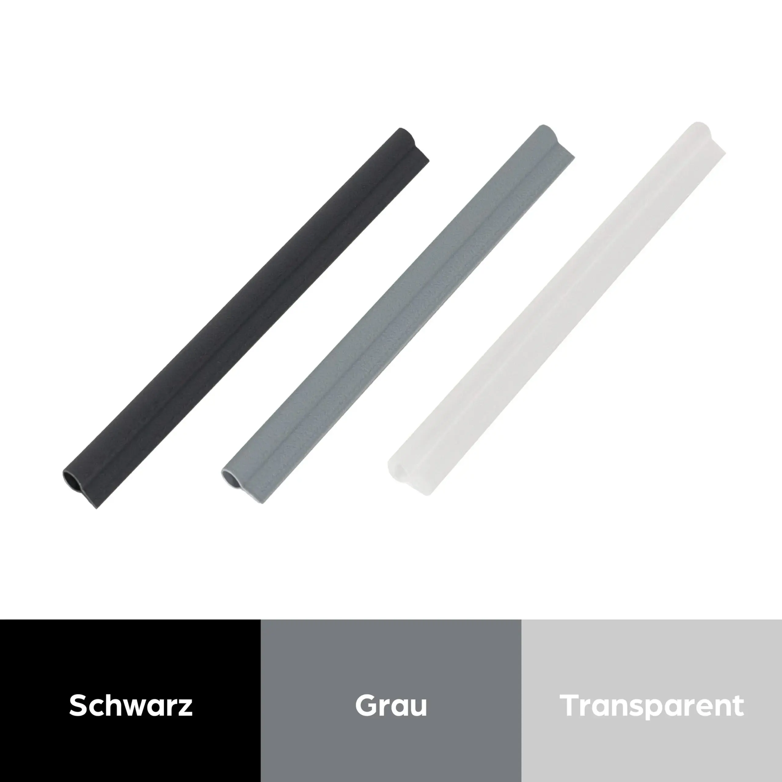 Klemmschiene für Sichtschutzstreifen Rattan, groove-Y, Solid