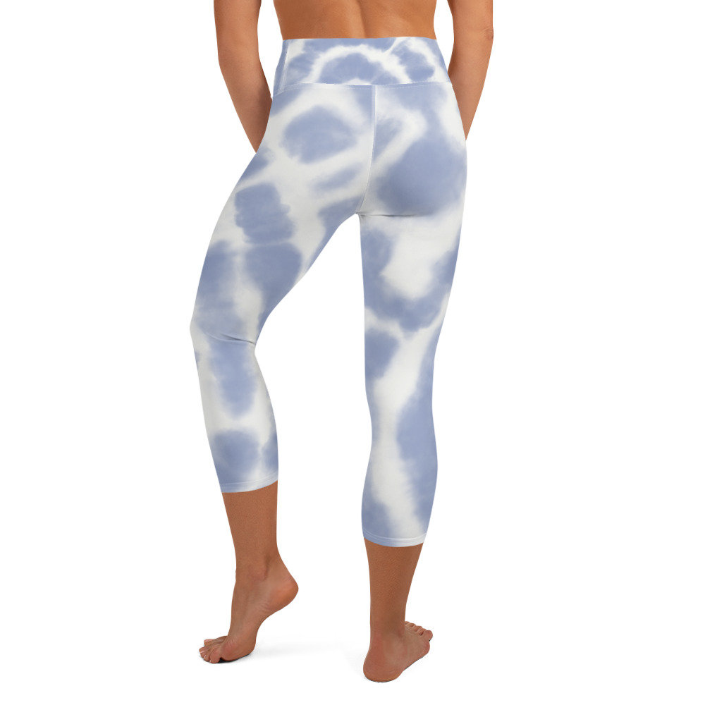 Tie dye capri yoga pants clearance