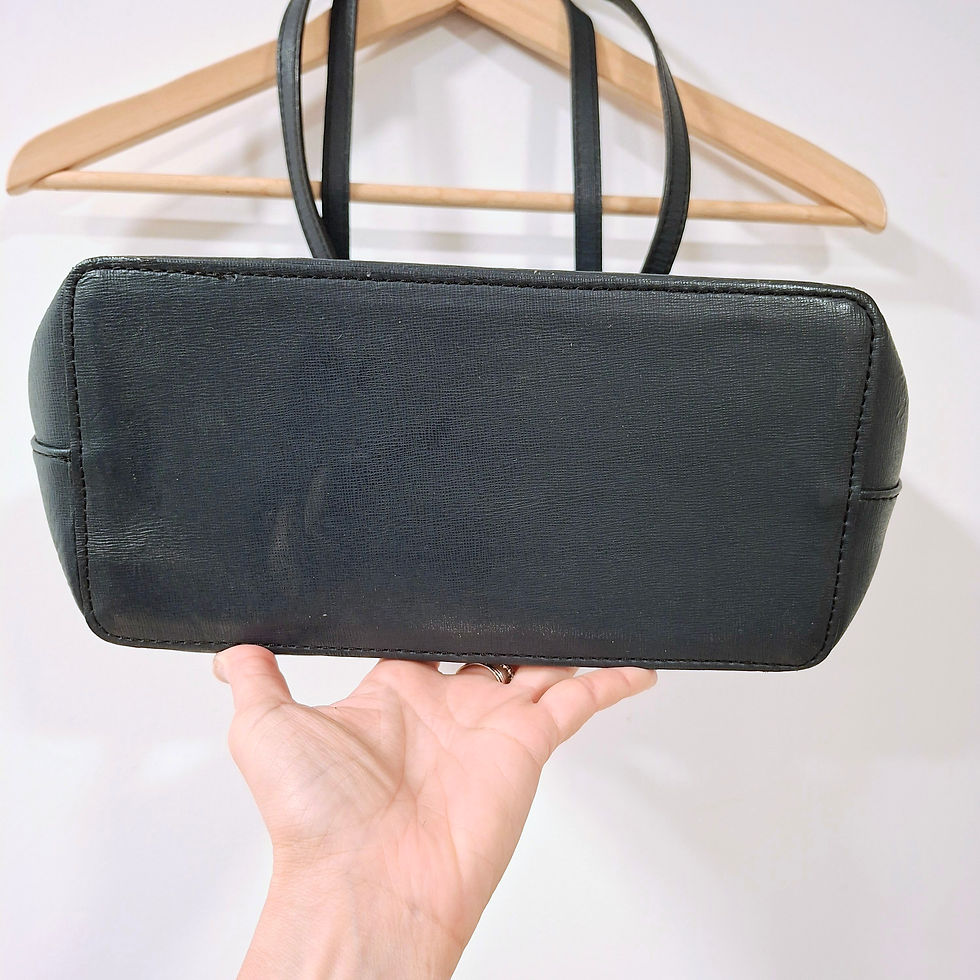 Thumbnail: Vintage Italian Dark Blue Leather Shoulder Bag