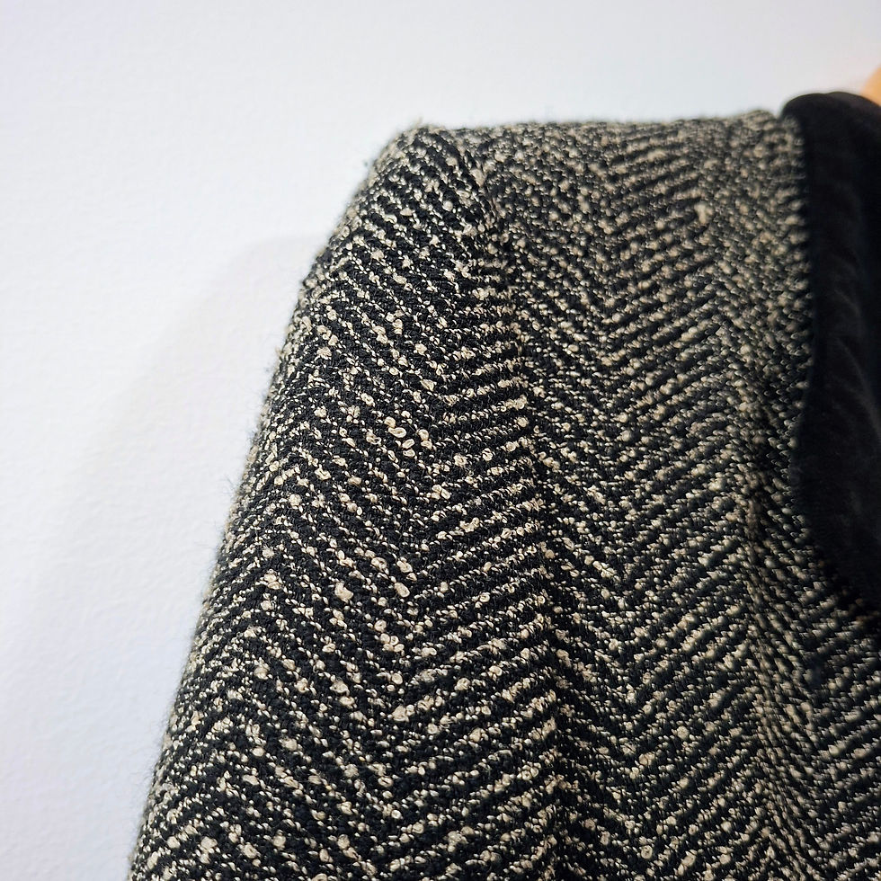 Thumbnail: Vintage Eliane Stoleru Tweed Blazer Size 40