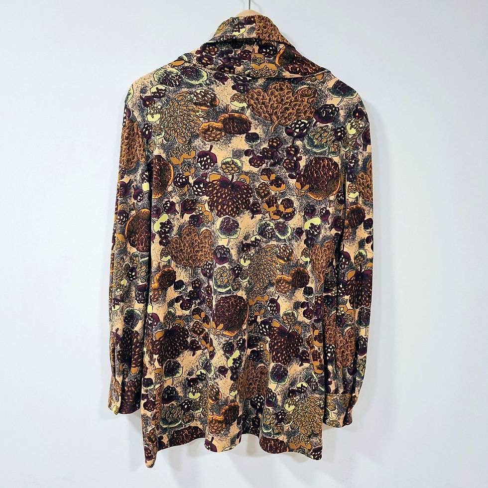 Thumbnail: Vintage Niba Cowl Neck Tunic Top Size M/L