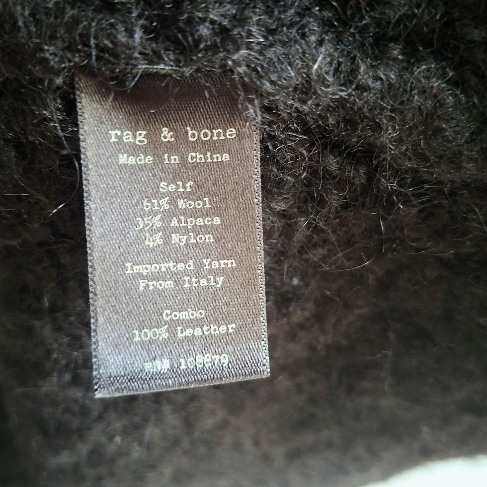 Thumbnail: Rag&Bone Alpaca Blend Toggle Vest Size S