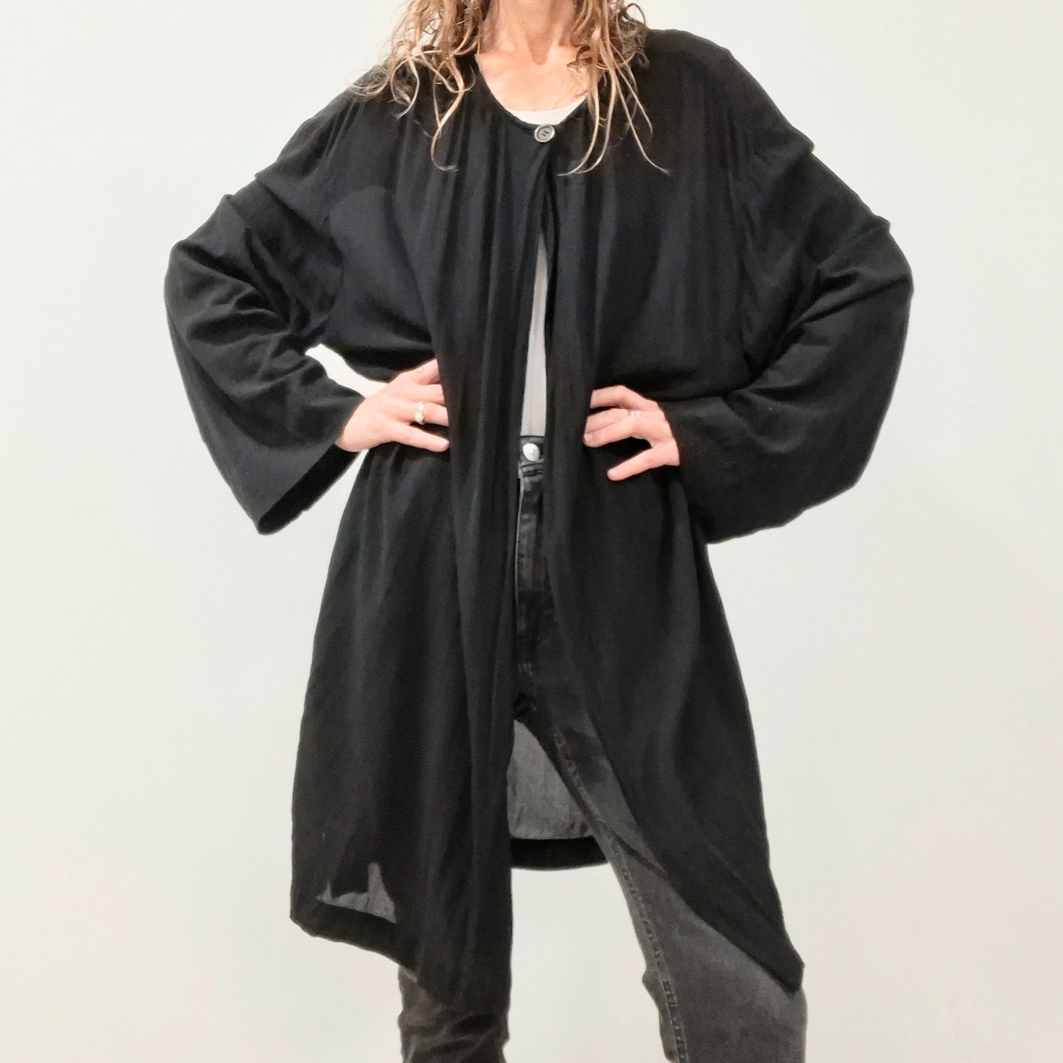 Vintage Comme Il Faut Black Oversized Overshirt OS
