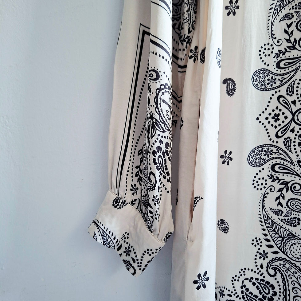 Thumbnail: Oui Silk Kaftan Dress Size XS