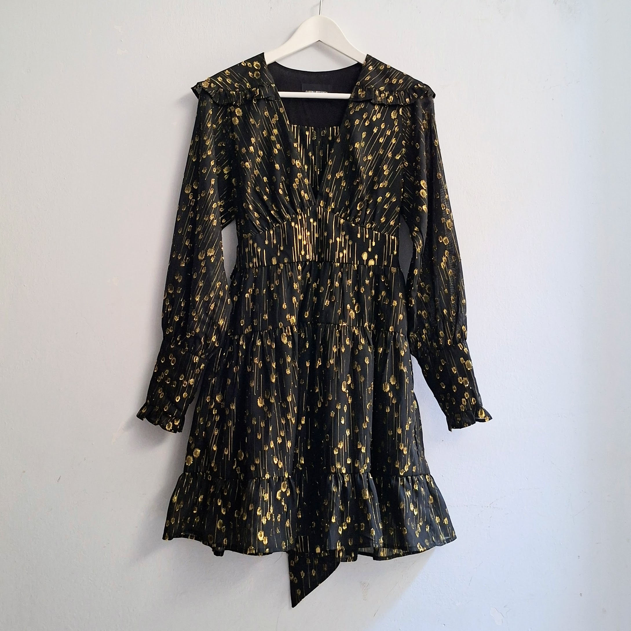 Sabina Musayev Tiered Mini Dress Size S