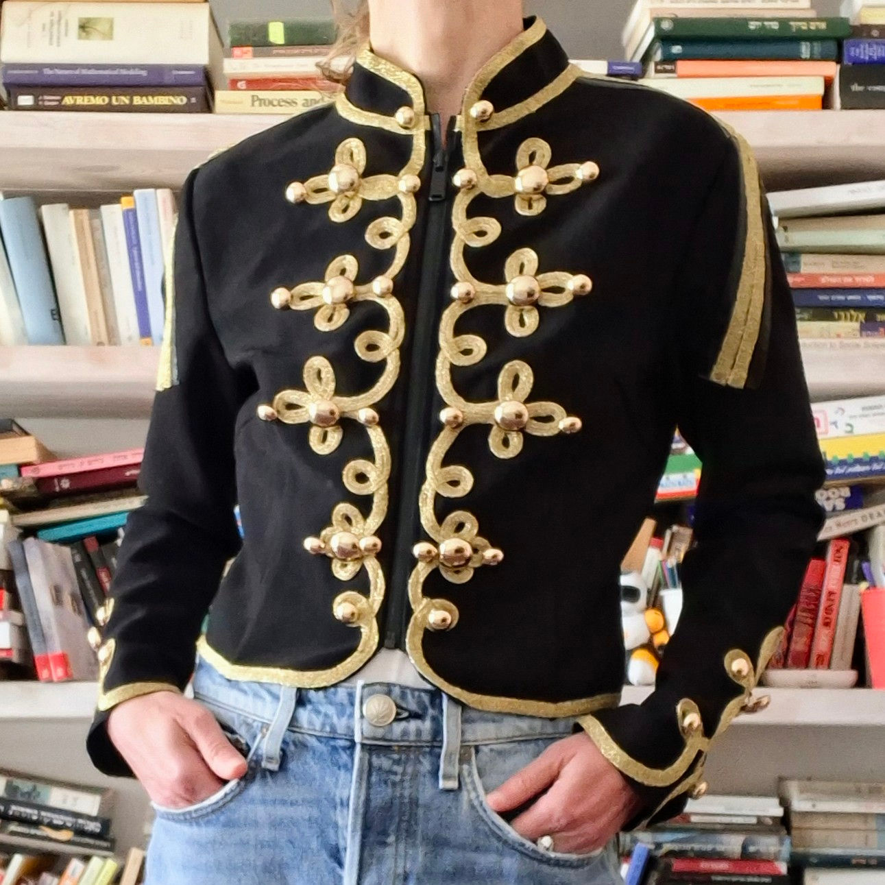 Cropped Napoleon Jacket Size M