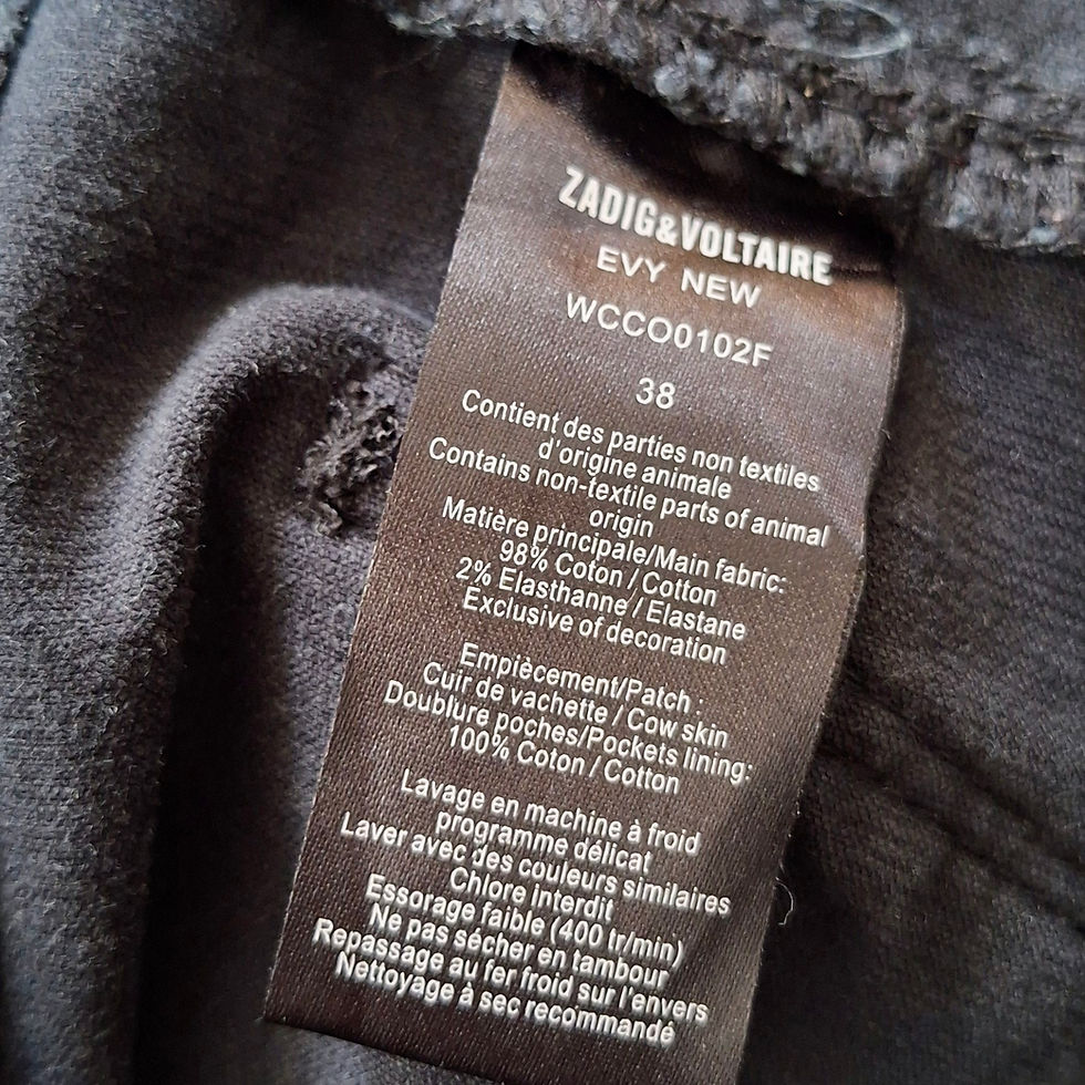 Thumbnail: Zadig&Voltaire Black Corduroy Mid-Low Rise Pants Size 38