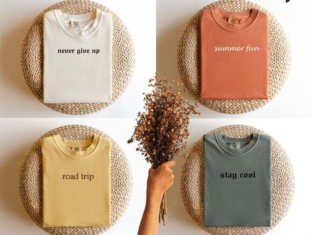 Custom Comfort Colors T-Shirt Personalized Embroidered